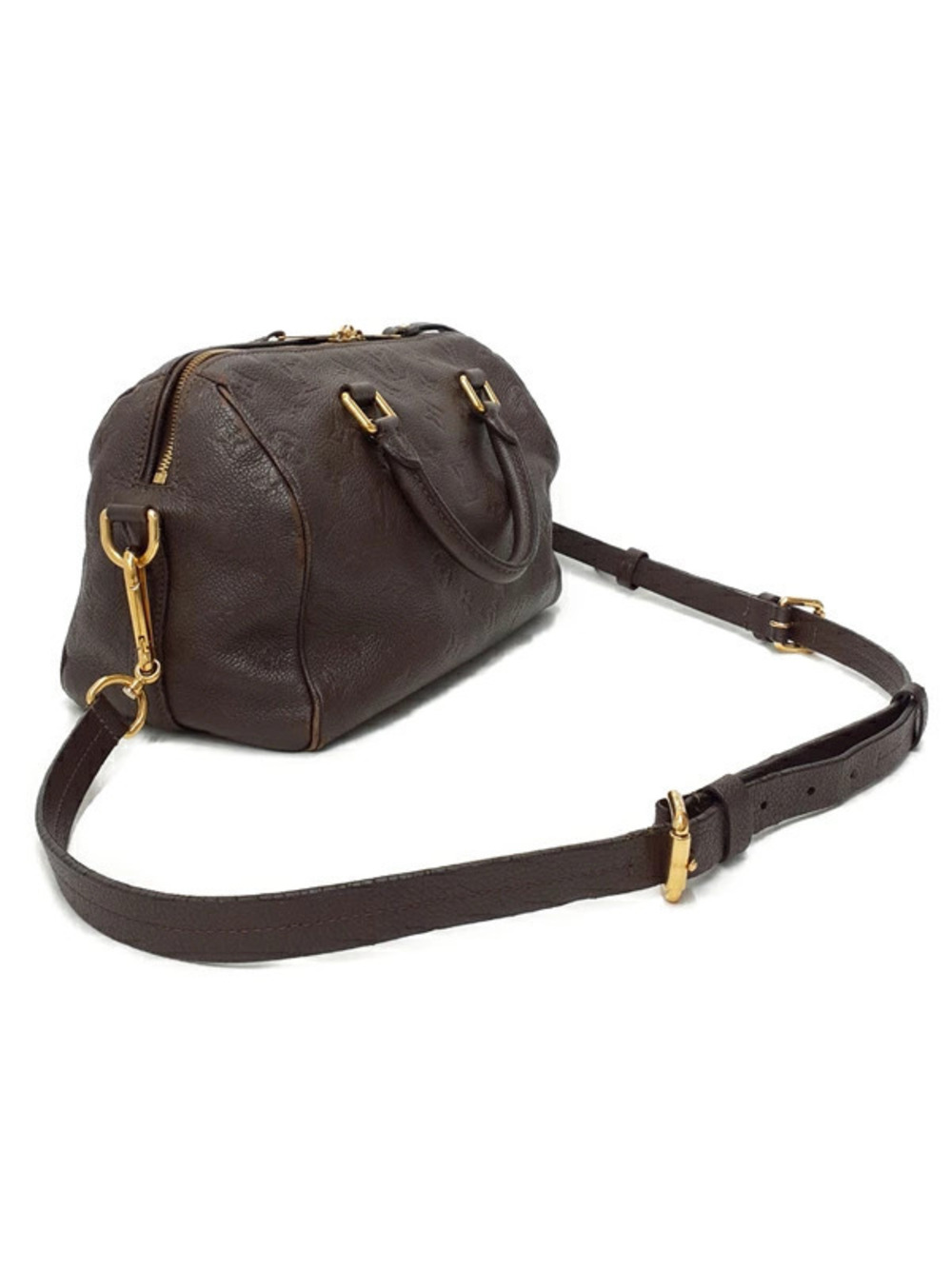 Louis Vuitton Empreinte Speedy Bag Monogram Bandouliere Brown